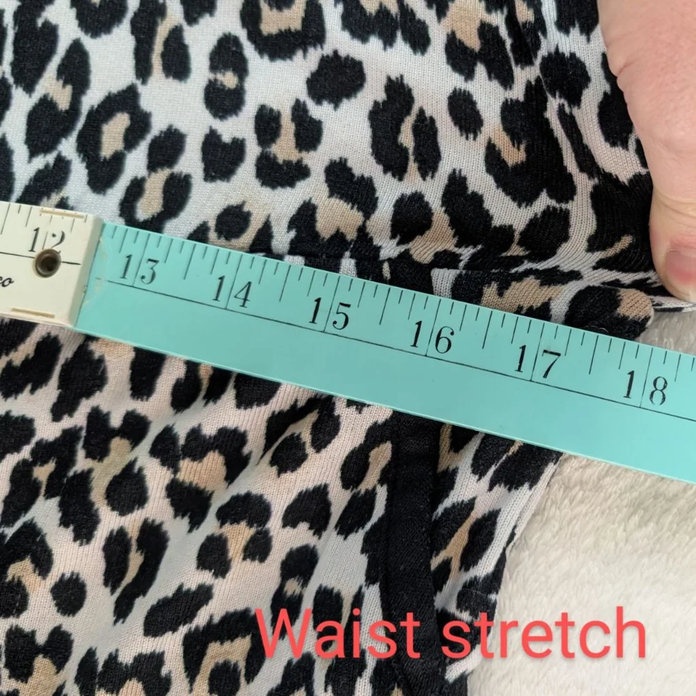 Kate Spade Romper Leopard Print Long Sleeve Jumpsuit - Large